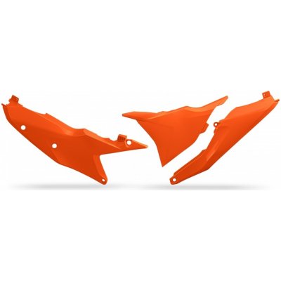 UFO zadní boční panely s krytem vzduchového filtru KTM SX/SXF(SX-F) 125/250/300/350/450F TBI 23-26, EXC/EXCF(EXC-F) 150/250/300/350/450/500 TBI 24-26 barva oranžová | Zboží Auto
