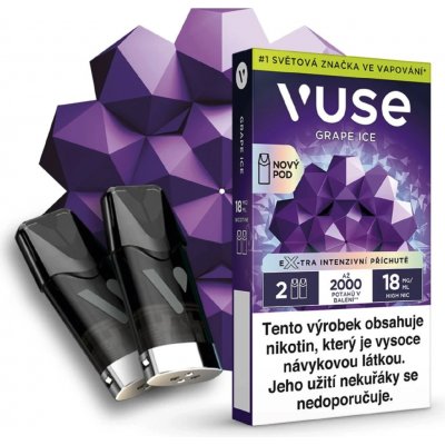 British American Tobacco Vuse Pods Grape Ice 18 mg 2 ks – Hledejceny.cz