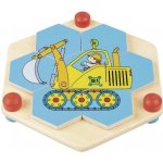 Goki Puzzle hexagon Stavební stroje – Zboží Mobilmania