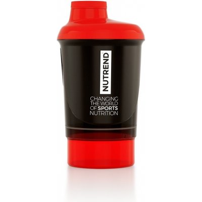 NUTREND Shaker 300 ml + zásobník černo červený – Hledejceny.cz