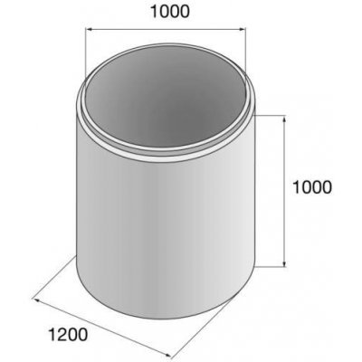 Skruž betonová 100/100cm – Hledejceny.cz