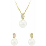 Eppi Zlatá romantická sada s perlami a diamanty Glaume C37539 – Sleviste.cz