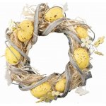 Velikonoční věnec žlutý 22cm – Zboží Mobilmania