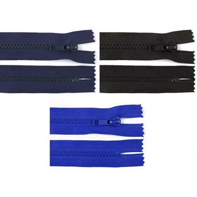 Zip kostěný šíře 5 mm délka 16 cm - 332 černá – Hledejceny.cz