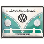 Postershop Plechová cedule: Volkswagen Adventure Awaits - 15x20 cm – Zboží Mobilmania