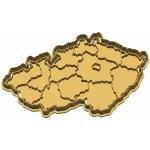 Vykrajovátko Mapa ČR | Edukativní vykrajovátka na pečení a plastelínu Typ mapy: Obrys ČR + mapa krajů – Sleviste.cz