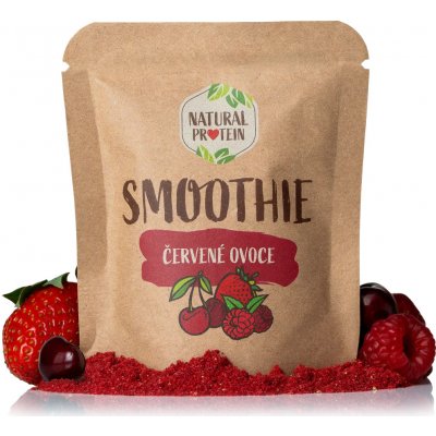 NaturalProtein přírodní smoothie Červené ovoce 20 g – Sleviste.cz