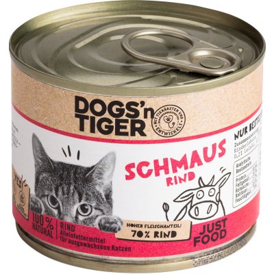 Dogs'n Tiger Schmaus hovězí 6 x 0,2 kg