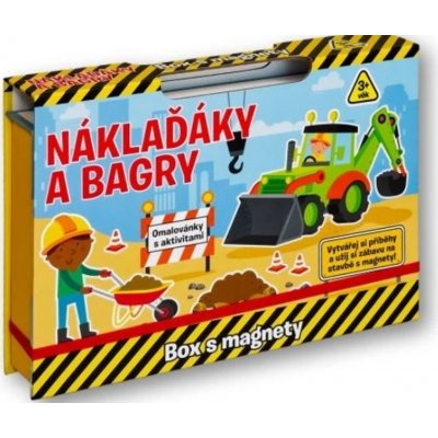 Náklaďáky a bagry Box s magnety – Zboží Dáma