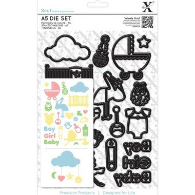 Docrafts Vyřezávací šablona Vše pro miminko 23 ks – Sleviste.cz