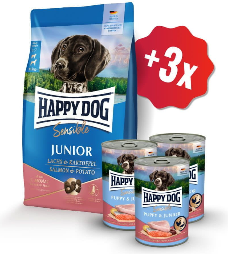 Happy Dog Supreme Junior Salmon & Potato 10 kg