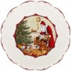 Talíř Villeroy & Boch Toy's Fantasy talíř na cukroví Santa a děti 42 cm