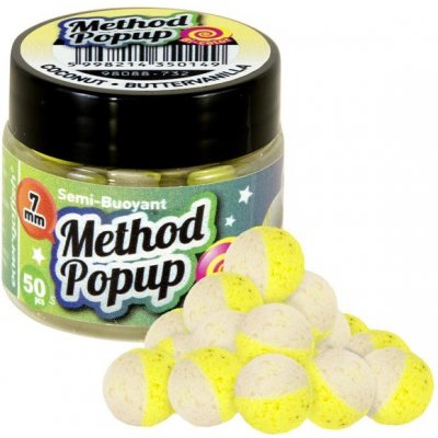 Benzar Mix Boilies Pop-up Bicolor Method 7mm Kokos Vanilka 50ks – Zboží Mobilmania