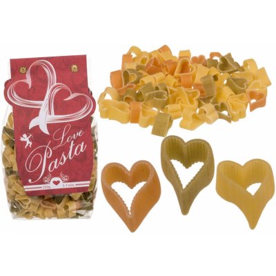 Těstoviny nudle ve tvaru srdíček Love Pasta – Zboží Dáma