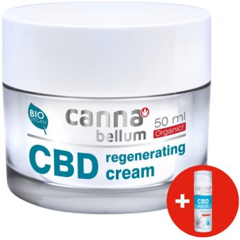 Cannabellum CBD pleťový regenerační krém 50 ml + CBD čistící gel na ruce 50 ml dárková sada