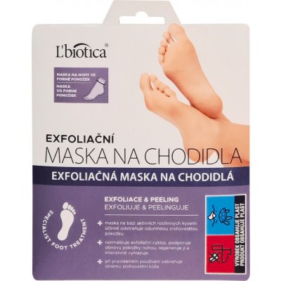Lbiotica maska na paty 1pár exfoliační – Zboží Mobilmania