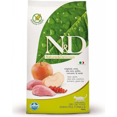 N&D Granule pro kočky Grain Free Adult Boar & Apple 0,3 kg