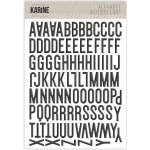 LES ATELIERS DE KARINE Pěnová abeceda - NUDE AND WILD / Tmavě šedá – Hledejceny.cz