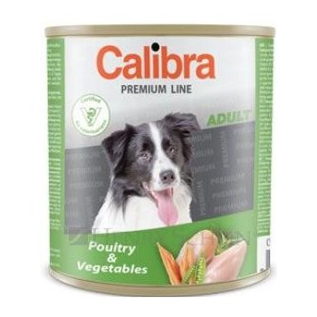 Calibra Dog Premium Line Adult drůbeží & zelenina 5 x 0,8 kg