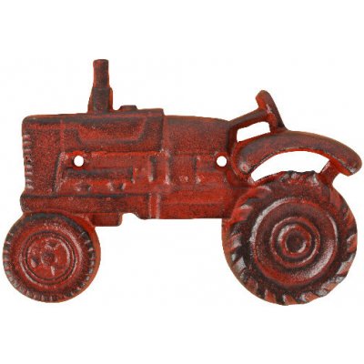Otvírák na lahve TRAKTOR, nástěnný, litina, 20x14cm, červená/zelená|výběr z variant|Esschert Design - červená – Hledejceny.cz