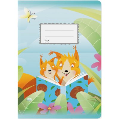 Papírny Brno Školní sešit 513 A5 linkovaný 12 mm – Zboží Dáma