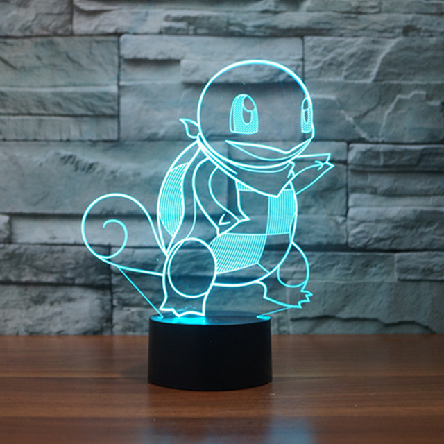 Beling Dětská lampa Squirtle 7 barevná S1220
