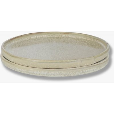 Mette Ditmer Denmark Béžové talíře v sadě 2 ks z kamene 20 cm Sand Grain – Zboží Mobilmania