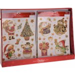 Vánoční dekorace barevná na okna 42x30cm samolepící mix druhů – Hledejceny.cz