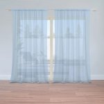 Sablio Záclony Modrá sky blue: 2ks 150x250cm – Hledejceny.cz