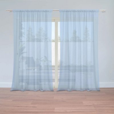 Sablio Záclony Modrá sky blue: 2ks 150x250cm – Hledejceny.cz