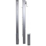 Merco sloupky tenisové Square 80 alu elox ,čtyřhranný profil 80x80mm 1 pár – Zboží Dáma