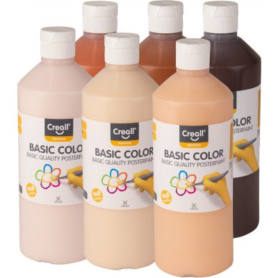 Creall Temperové barvy World 6 x 500 ml mix zemských barev – Hledejceny.cz
