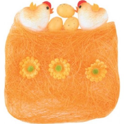 Sisal s dekoracemi oranžový 13 x 12 cm – Hledejceny.cz