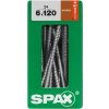 Vrut do dřeva Spax Vrut talíř.hlava Hi.Force T-Star+ T30 4CUT část.závit Wirox 6x120 mm 24 ks