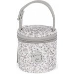 Pasito a pasito pouzdro na dudlík Flower mellow grey collection – Zboží Dáma