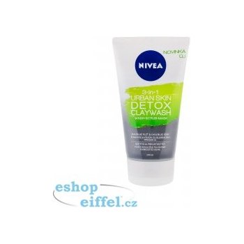 Nivea Urban Skin Detox jílový čisticí krém 3v1 150 ml od 92 Kč - Heureka.cz