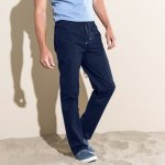 Blancheporte Pohodlné plátěné kalhoty námořnická modrá – Zboží Dáma