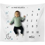 Milníková SABLIO deka Hvězdy a měsíc – Zboží Mobilmania