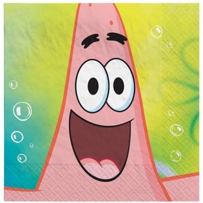 Amscan ubrousky SpongeBob 12ks 33x33cm – Sleviste.cz