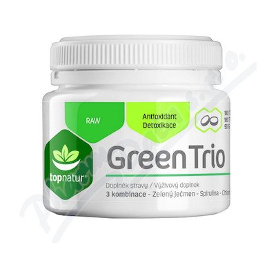 Green Trio spirulinuchlorella a zelený ječmen 180 tablet