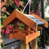 Zahradní krmítko a budka Darlux Obdélníkové krmítko pro ptáky pro zavěšení dřevěné budky pro ptáky modrá