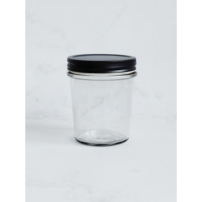 KAMI Skleněná dóza s TW-86 černým víčkem 410ml – Sleviste.cz