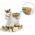 Milly Mally houpací koník s melodií a kolečky bílý – Hledejceny.cz