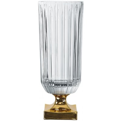Váza MINERVA GOLD 40 cm, čirá, Nachtmann – Hledejceny.cz