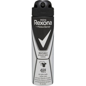 Rexona Men Invisible Black + White deospray 150 ml