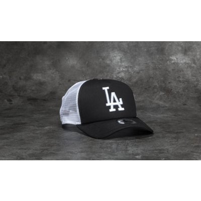 New Era Clean Los Angeles Dodgers 9FORTY TRUCKER Black/White Snapback černá / bílá / černá – Zboží Mobilmania