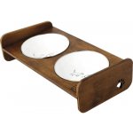 Stojan na misky pro psy Dogbar RACIO S pro malá plemena 2x 700 ml miska 44 x 25 x 13 cm – Hledejceny.cz
