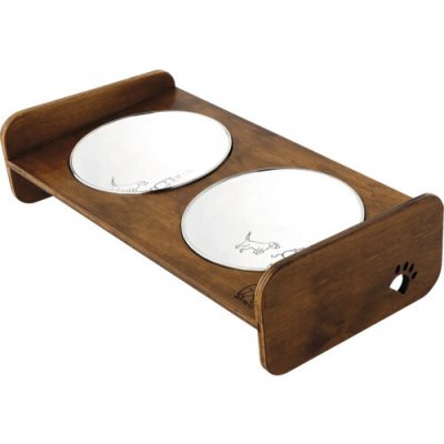 Stojan na misky pro psy Dogbar RACIO S pro malá plemena 2x 700 ml miska 44 x 25 x 13 cm – Hledejceny.cz
