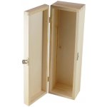 Dřevěná krabička na víno zámek – Zboží Živě