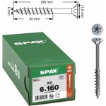 SPAX vrut zápustná hlava 6.0x160 část. závit TX30, Wirox-stříbrná, certifikovaný (100 ks) – Hledejceny.cz